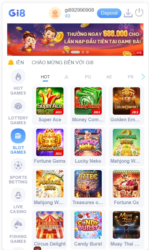 Gi8.team cung cấp đa dạng Game nổ hũ cho cược thủ