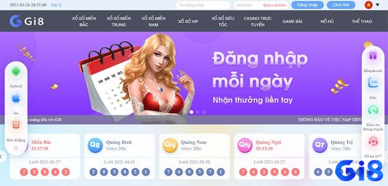 Tham gia chơi lo de online tại Gi8 uy tín và chất lượng